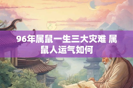96年属鼠一生三大灾难 属鼠人运气如何
