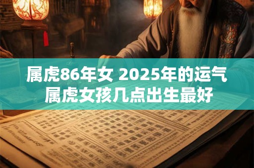 属虎86年女 2025年的运气 属虎女孩几点出生最好