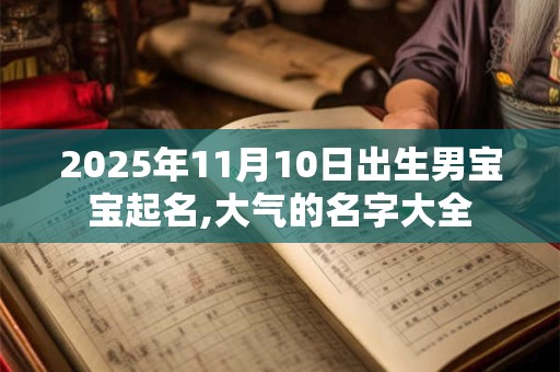 2025年11月10日出生男宝宝起名,大气的名字大全