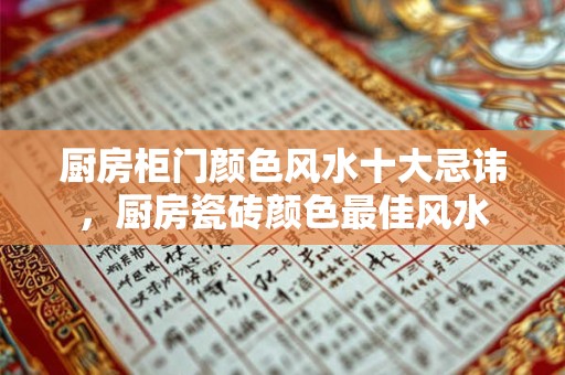 厨房柜门颜色风水十大忌讳，厨房瓷砖颜色最佳风水
