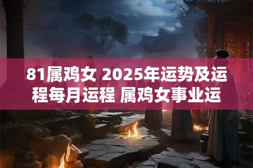 81属鸡女 2025年运势及运程每月运程 属鸡女事业运势