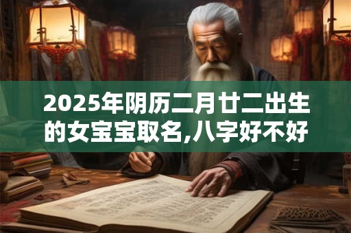 2025年阴历二月廿二出生的女宝宝取名,八字好不好
