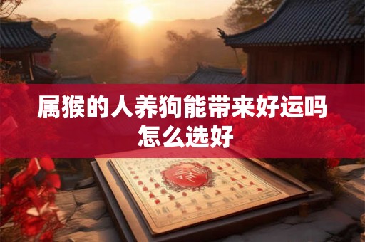 属猴的人养狗能带来好运吗 怎么选好