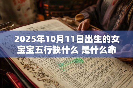 2025年10月11日出生的女宝宝五行缺什么 是什么命
