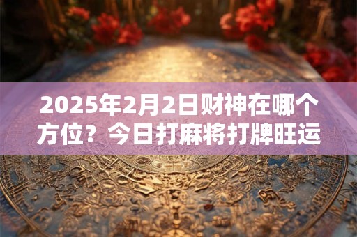 2025年2月2日财神在哪个方位？今日打麻将打牌旺运方位