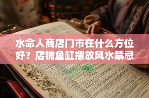 水命人商店门市在什么方位好？店铺鱼缸摆放风水禁忌