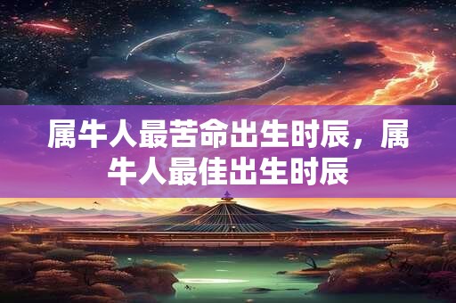 属牛人最苦命出生时辰，属牛人最佳出生时辰