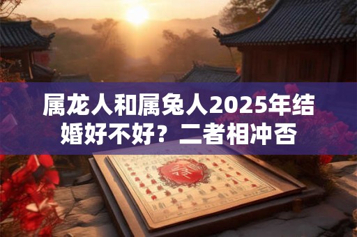 属龙人和属兔人2026年结婚好不好?二者相冲否 属龙人和属兔人2026年结婚好不好?二者相冲否