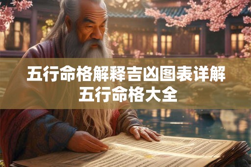 五行命格解释吉凶图表详解 五行命格大全
