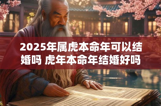 2025年属虎本命年可以结婚吗 虎年本命年结婚好吗 2025年属虎本命年可以结婚吗 虎年本命年结婚好吗