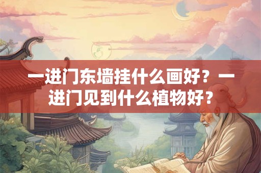一进门东墙挂什么画好？一进门见到什么植物好？