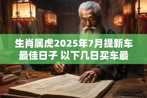 生肖属虎2025年7月提新车最佳日子 以下几日买车最为合适