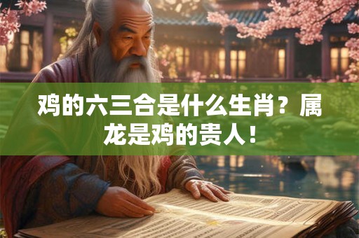 鸡的六三合是什么生肖？属龙是鸡的贵人！