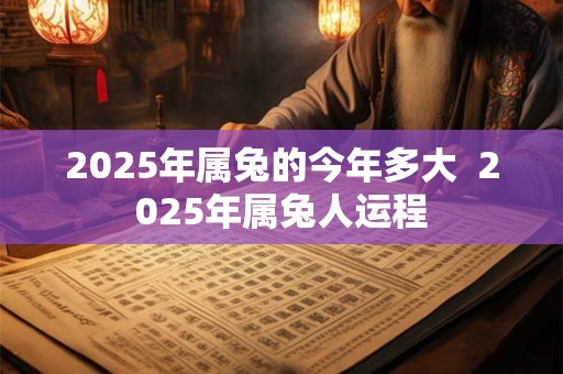 2025年属兔的今年多大  2025年属兔人运程 2025年属兔的今年多大  2025年属兔人运程