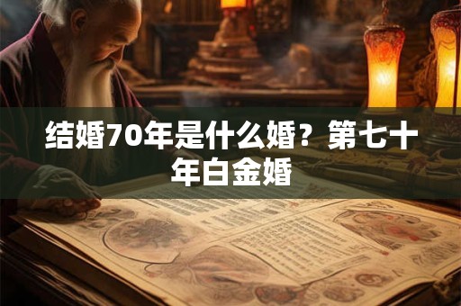 结婚70年是什么婚？第七十年白金婚