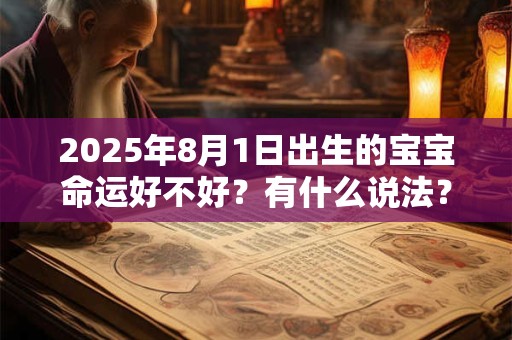 2025年8月1日出生的宝宝命运好不好？有什么说法？