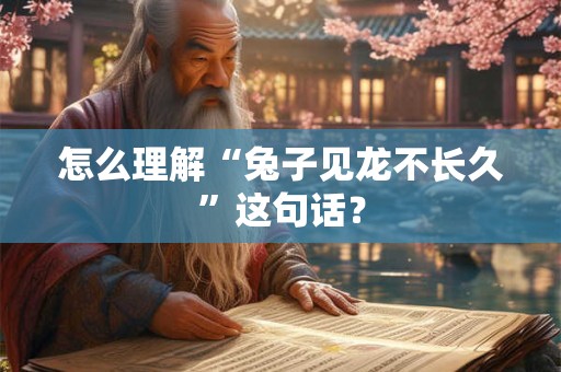 怎么理解“兔子见龙不长久”这句话？