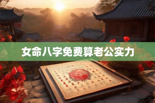 女命八字免费算老公实力