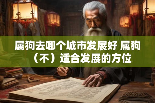 属狗去哪个城市发展好 属狗（不）适合发展的方位