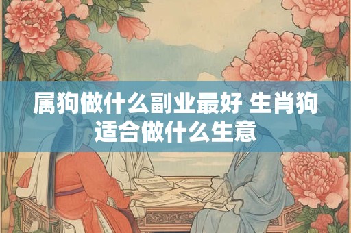 属狗做什么副业最好 生肖狗适合做什么生意