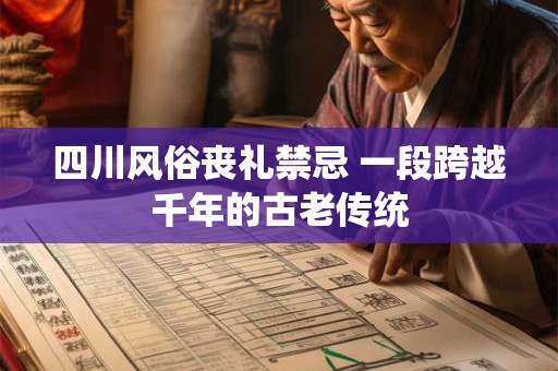 四川风俗丧礼禁忌 一段跨越千年的古老传统
