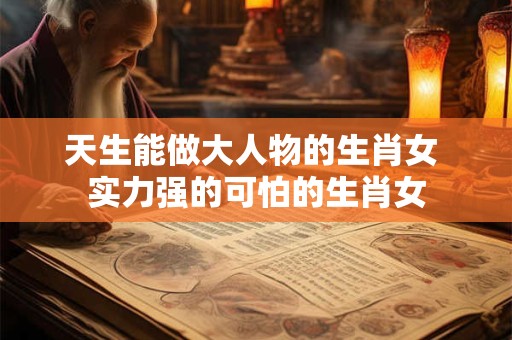 天生能做大人物的生肖女 实力强的可怕的生肖女 天生能做大人物的生肖女 实力强的可怕的生肖女