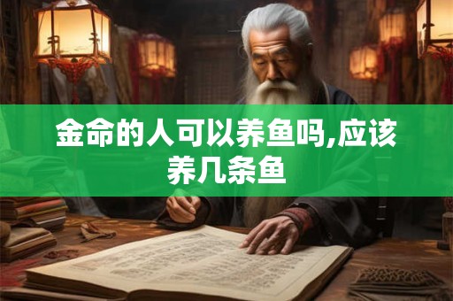 金命的人可以养鱼吗,应该养几条鱼