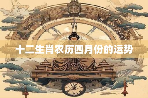 十二生肖农历四月份的运势