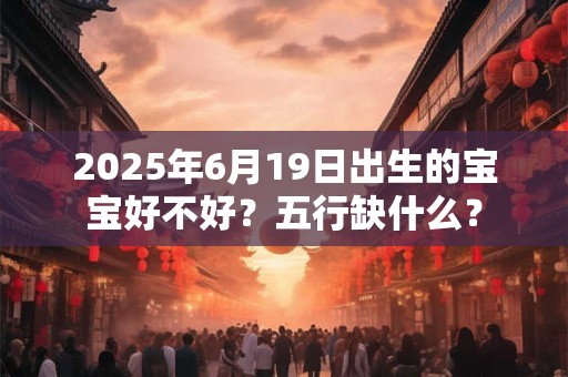 2025年6月19日出生的宝宝好不好？五行缺什么？