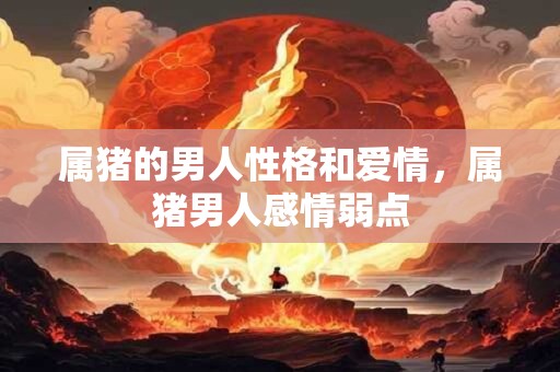 属猪的男人性格和爱情，属猪男人感情弱点