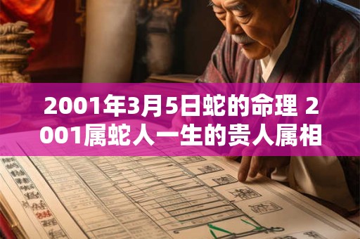 2001年3月5日蛇的命理 2001属蛇人一生的贵人属相