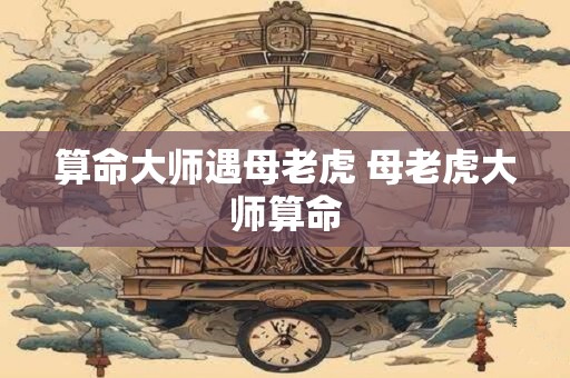 算命大师遇母老虎 母老虎大师算命