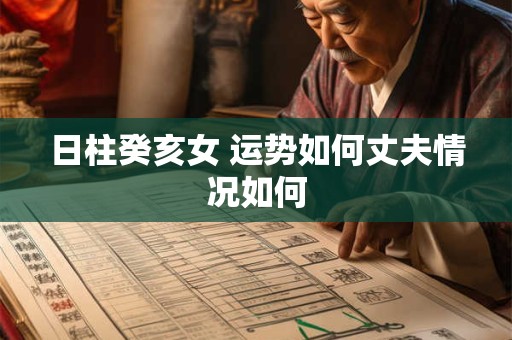 日柱癸亥女 运势如何丈夫情况如何