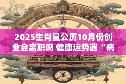 2025生肖鼠公历10月份创业会离职吗 健康运势遇“病符”