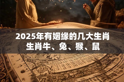 2025年有姻缘的几大生肖 生肖牛、兔、猴、鼠