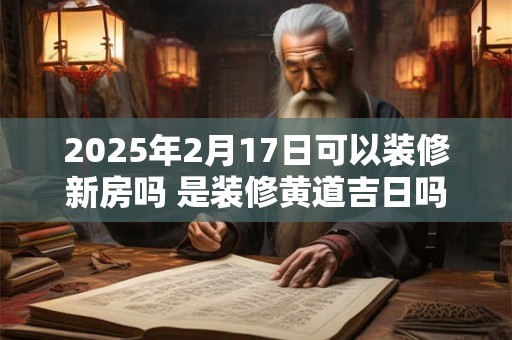 2025年2月17日可以装修新房吗 是装修黄道吉日吗