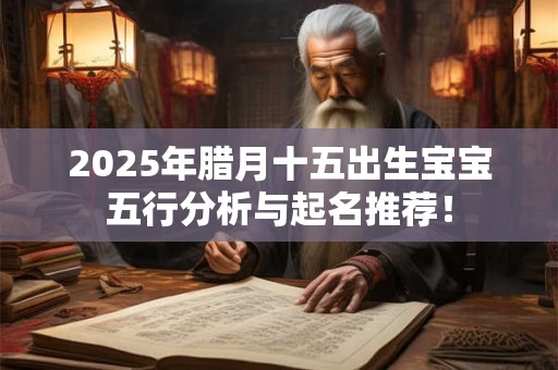 2025年腊月十五出生宝宝五行分析与起名推荐！