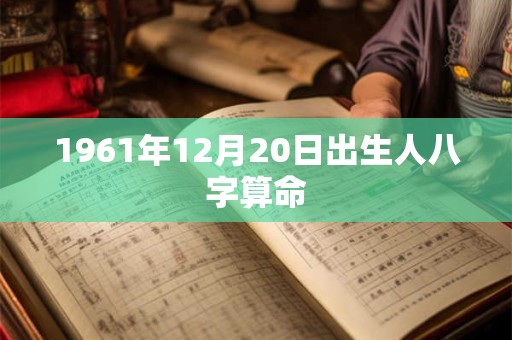 1961年12月20日出生人八字算命 1961年12月20日出生人八字算命
