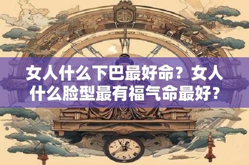 女人什么下巴最好命?女人什么脸型最有福气命最好? 女人什么下巴最好命?女人什么脸型最有福气命最好?
