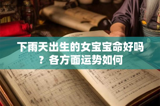 下雨天出生的女宝宝命好吗？各方面运势如何