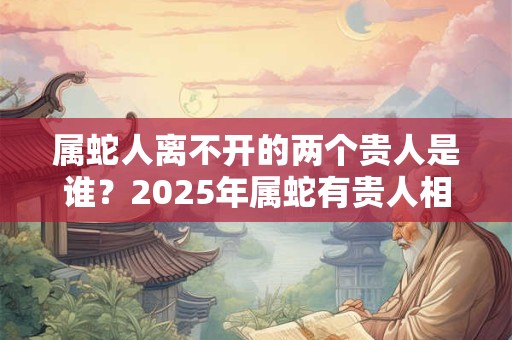 属蛇人离不开的两个贵人是谁？2025年属蛇有贵人相助吗？