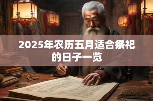 2025年农历五月适合祭祀的日子一览