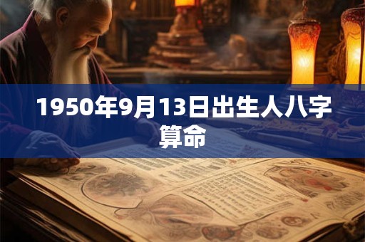 1950年9月13日出生人八字算命