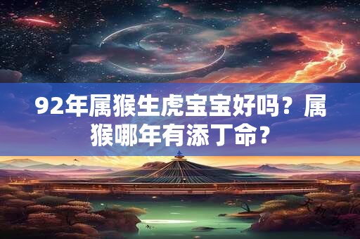 92年属猴生虎宝宝好吗？属猴哪年有添丁命？