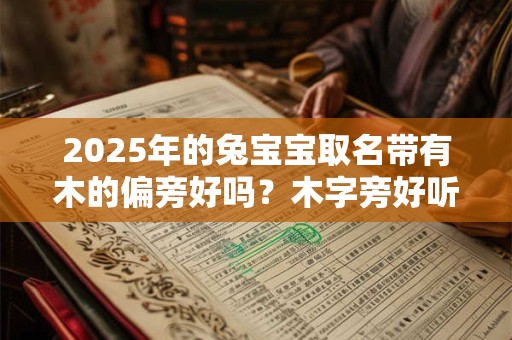 2025年的兔宝宝取名带有木的偏旁好吗？木字旁好听的字