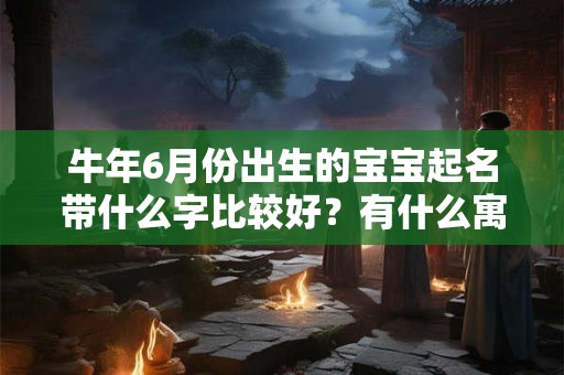 牛年6月份出生的宝宝起名带什么字比较好？有什么寓意？