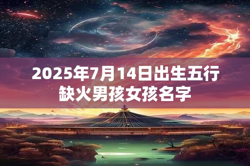 2025年7月14日出生五行缺火男孩女孩名字