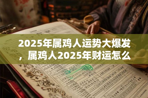 2025年属鸡人运势大爆发，属鸡人2025年财运怎么样？