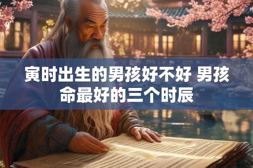 寅时出生的男孩好不好 男孩命最好的三个时辰
