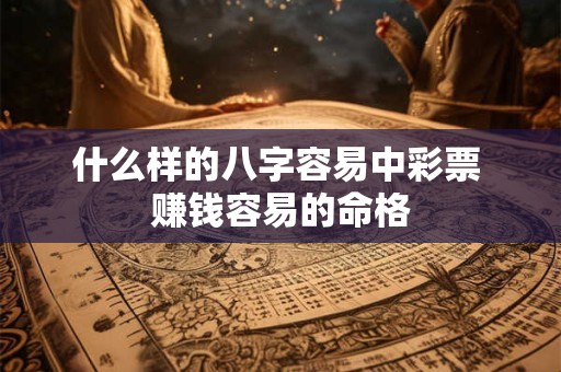 什么样的八字容易中彩票 赚钱容易的命格